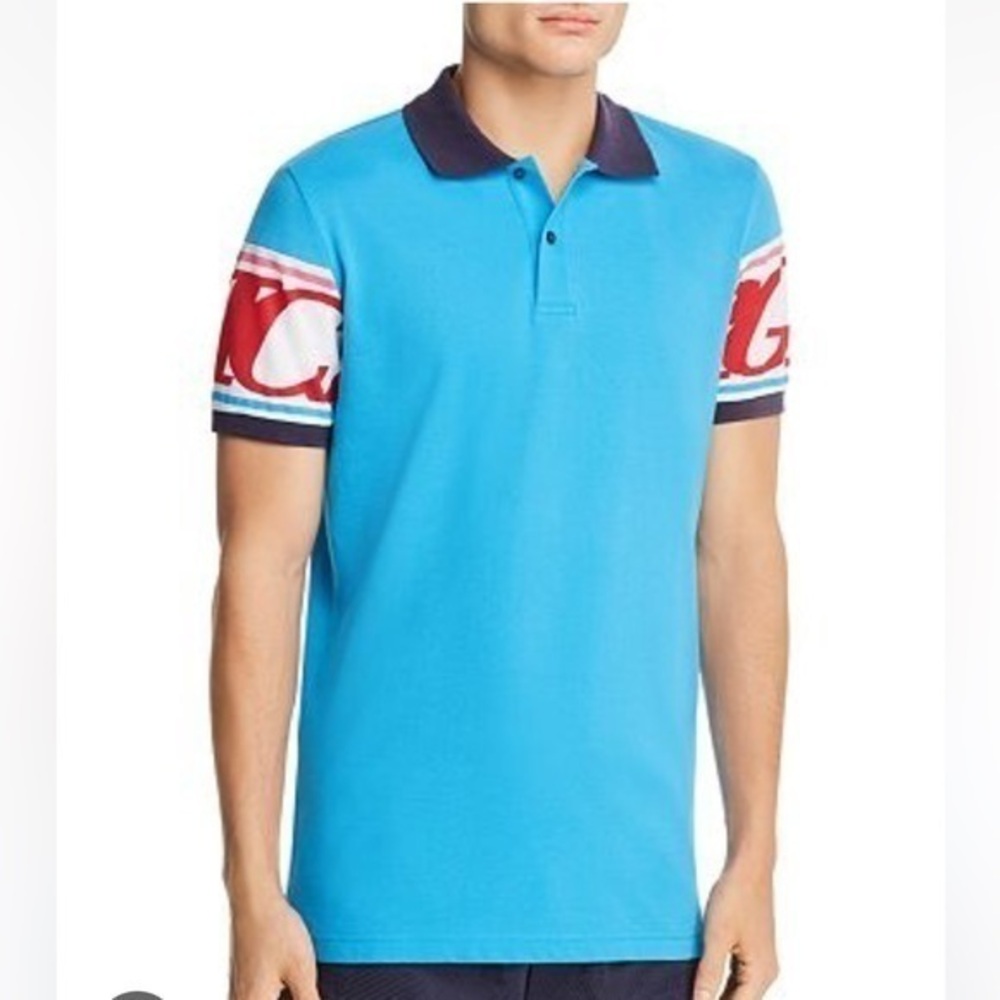 iceberg logo print polo shirt